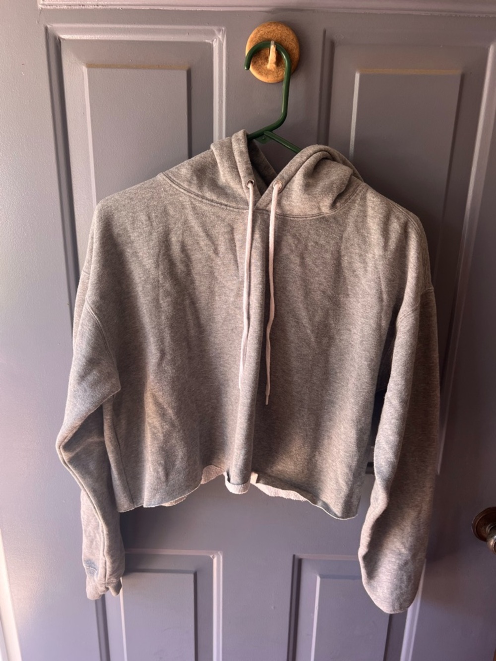 wild fable Heather Gray Cropped Hoodie